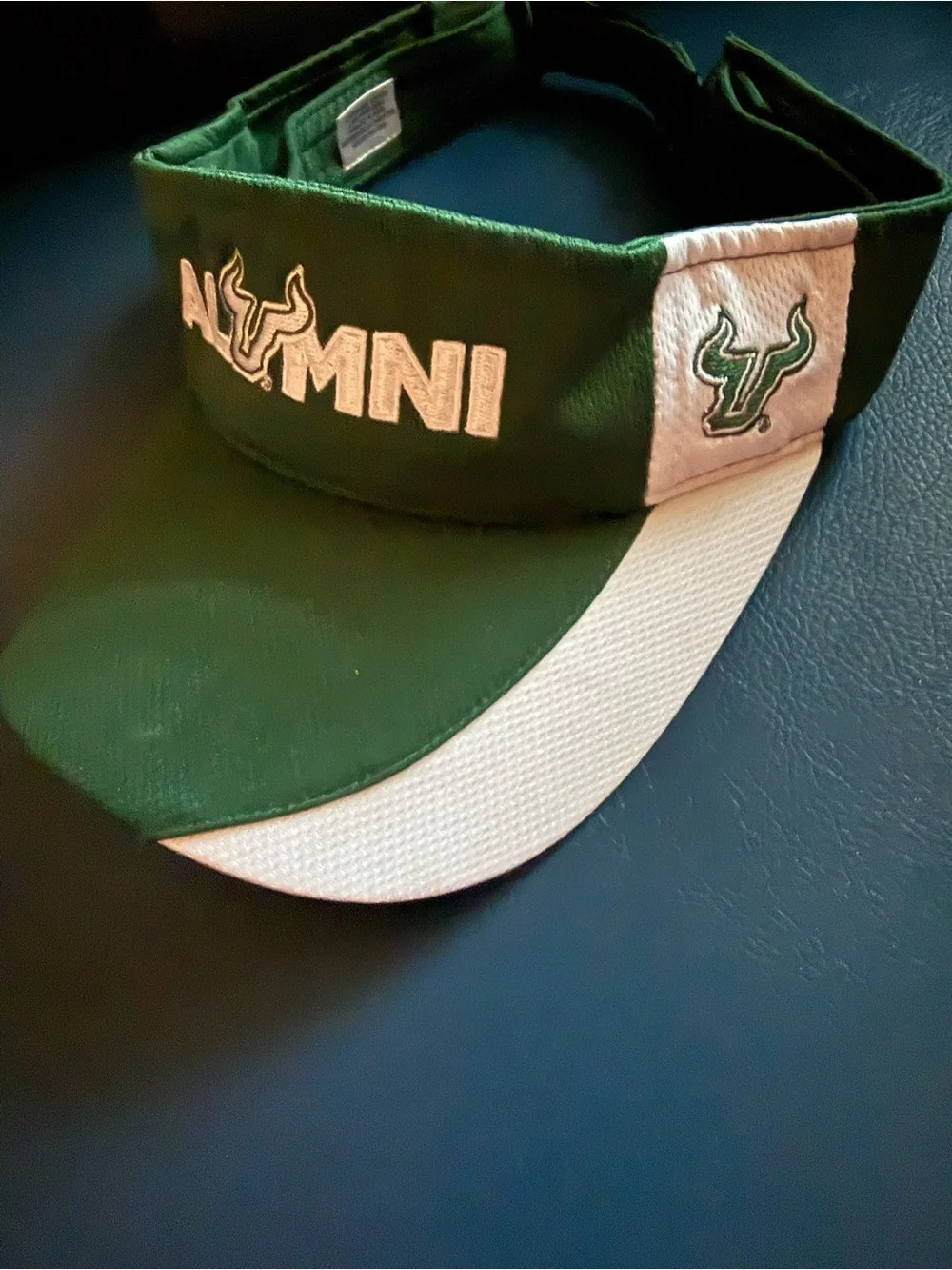 USF Green 'Alumni' Visor with White Accent